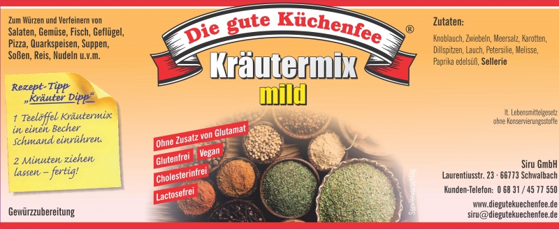 Kräutermix, mild 1000 g Beutel